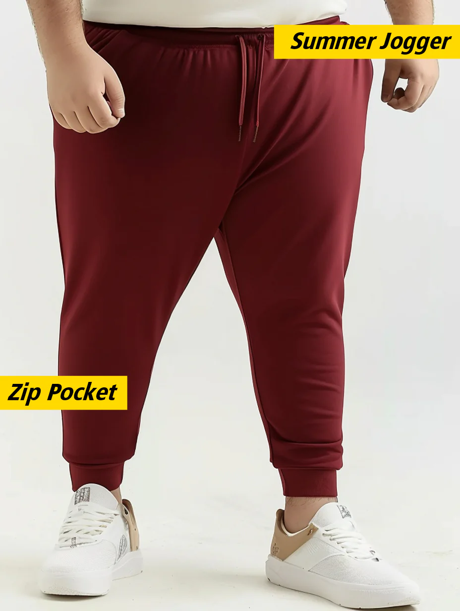 Solid Plus Size Jogger - Image 19