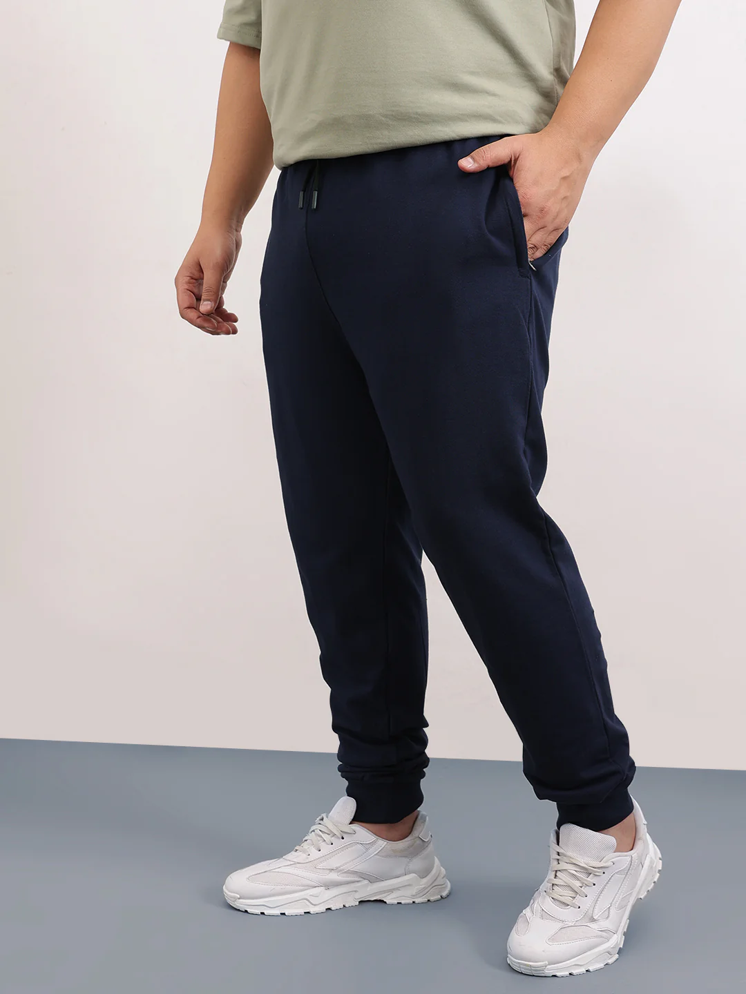 Solid Plus Size Jogger - Image 9