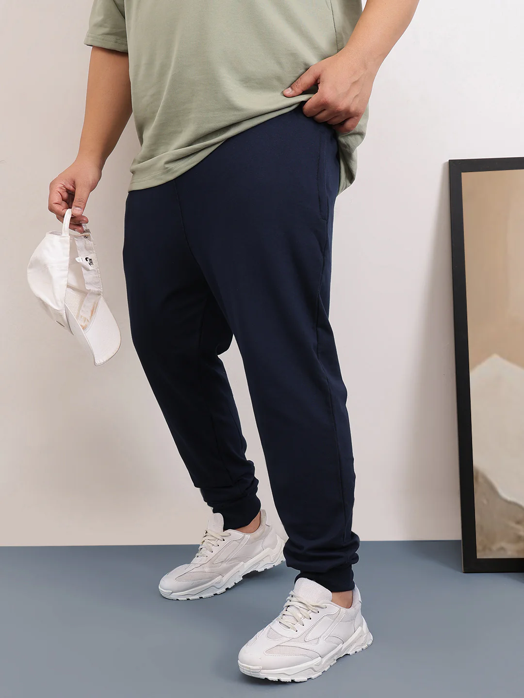 Solid Plus Size Jogger - Image 6