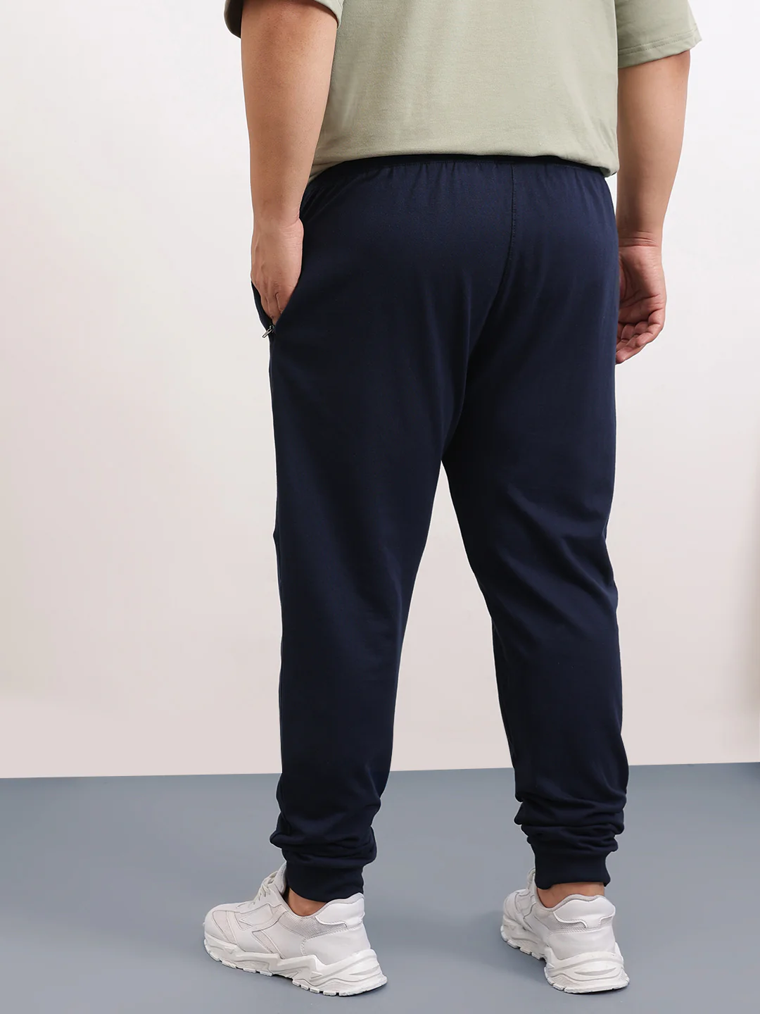 Solid Plus Size Jogger - Image 10