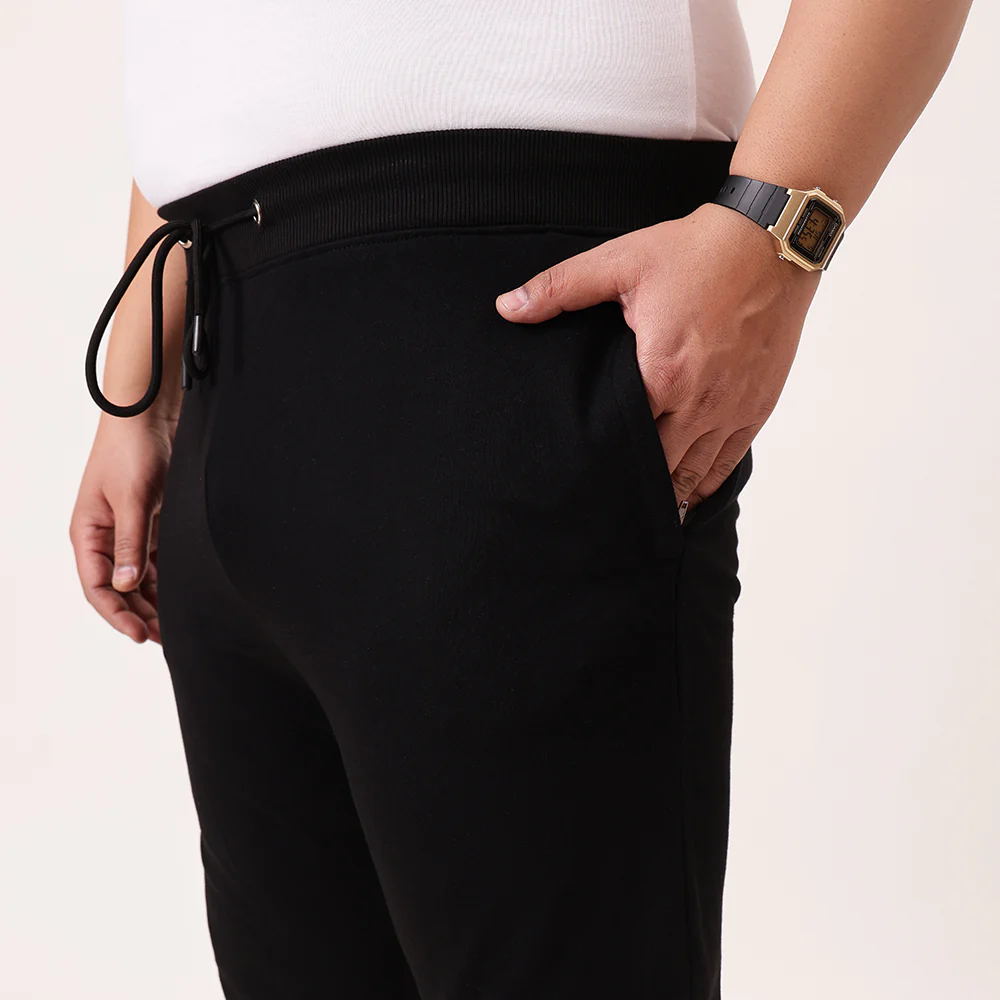 Solid Plus Size Jogger - Image 3