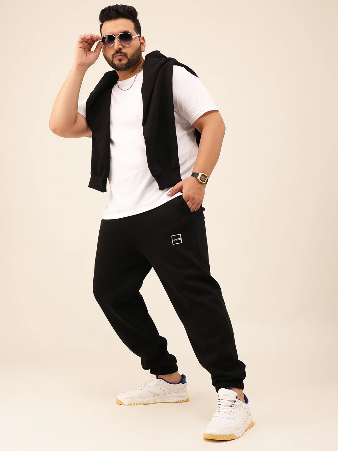 Solid SweatPants Relaxed Fit - Image 11
