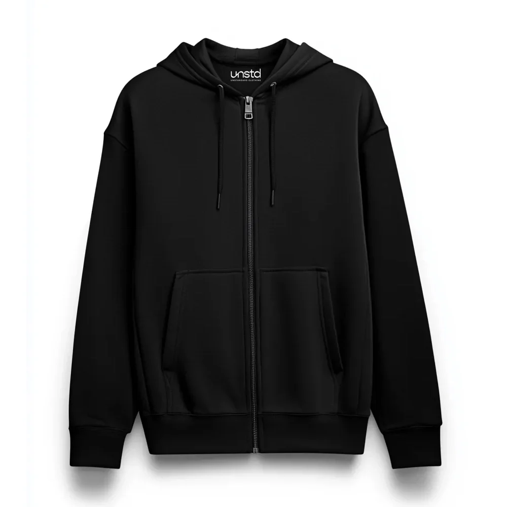 Solid Zipper Hoodie Plus Size - Image 11