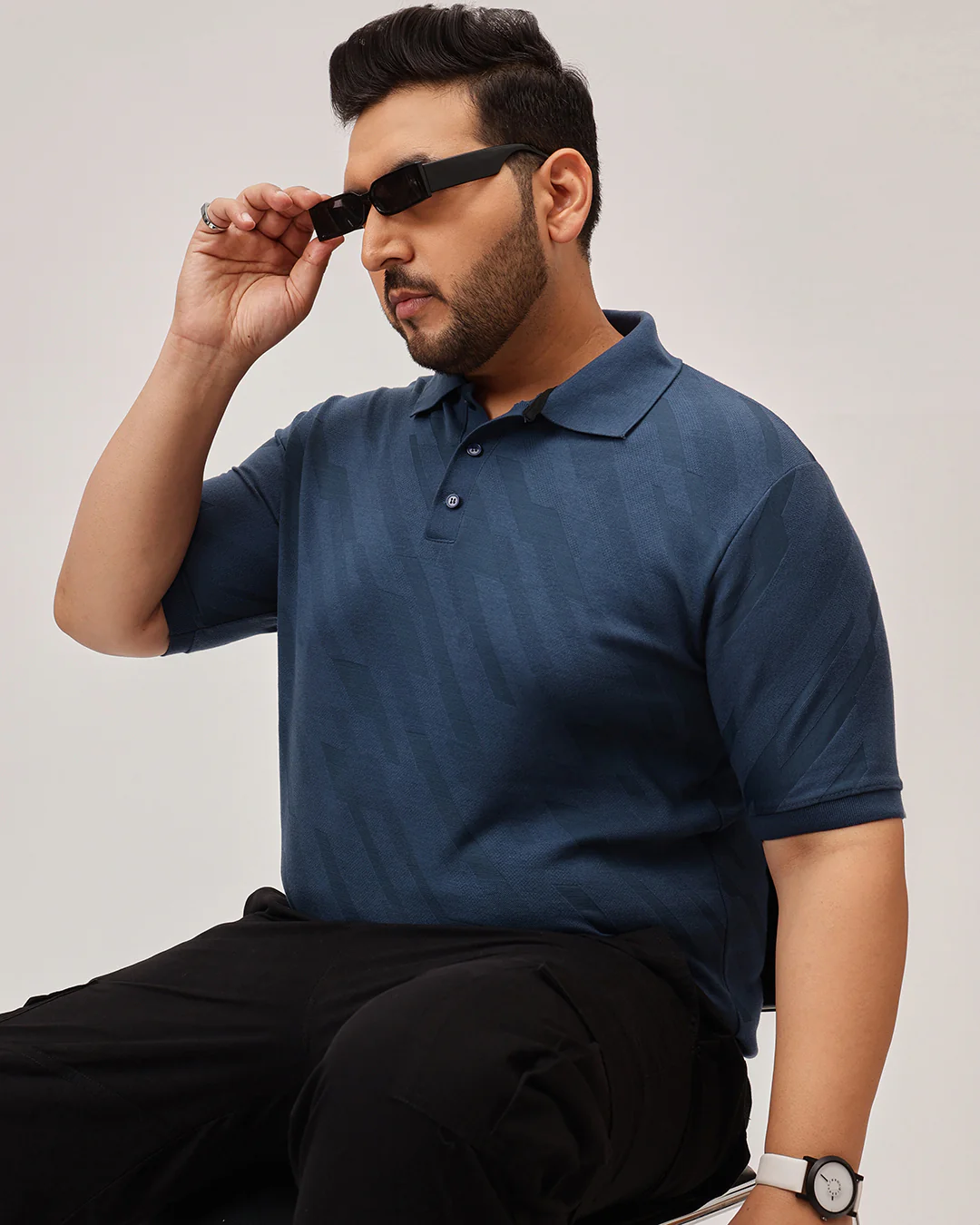 Structure texture plus size polo - Image 10