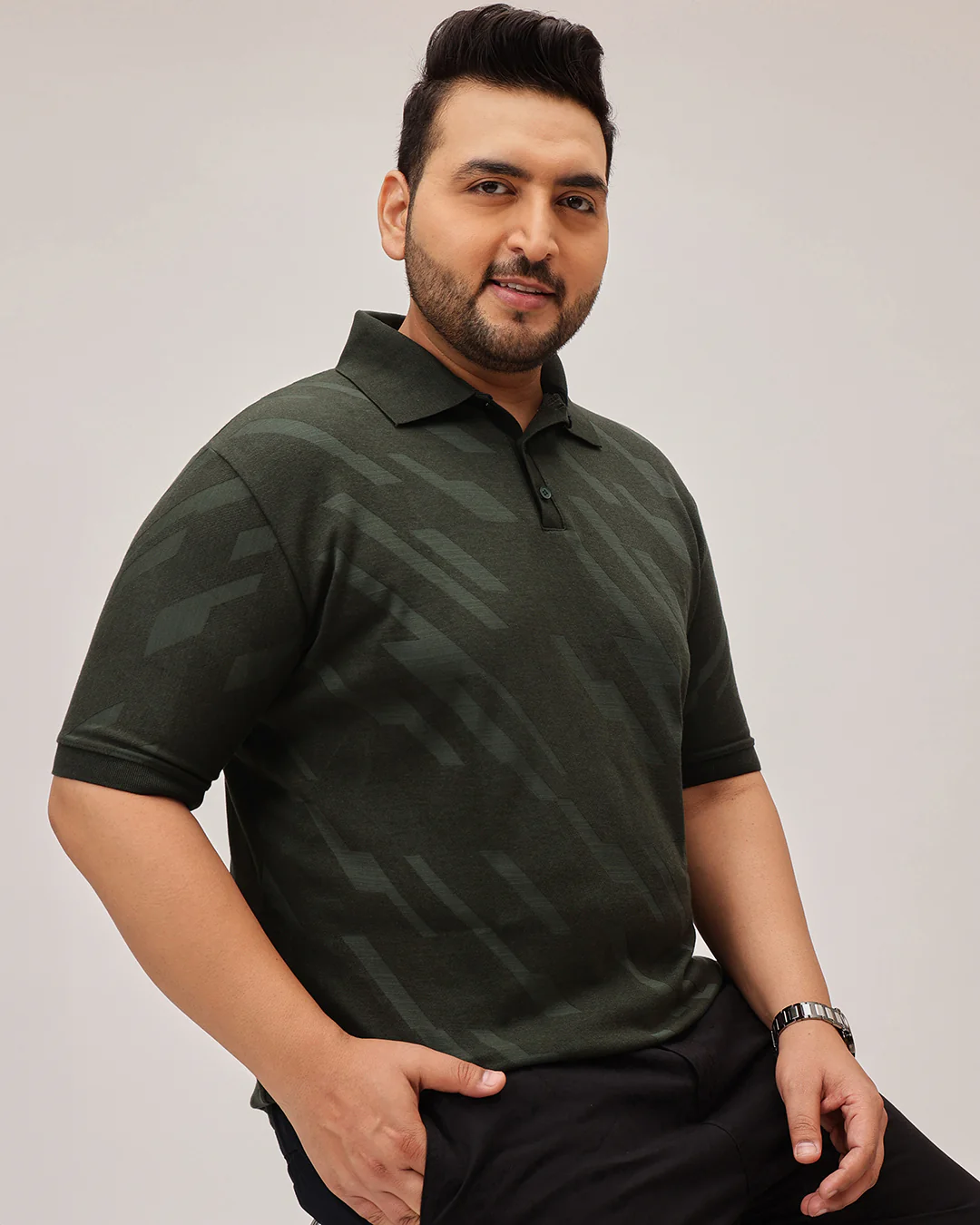 Structure texture plus size polo - Image 6