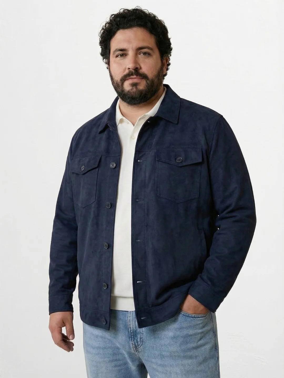 Plus Size Suede Jacket - Image 7
