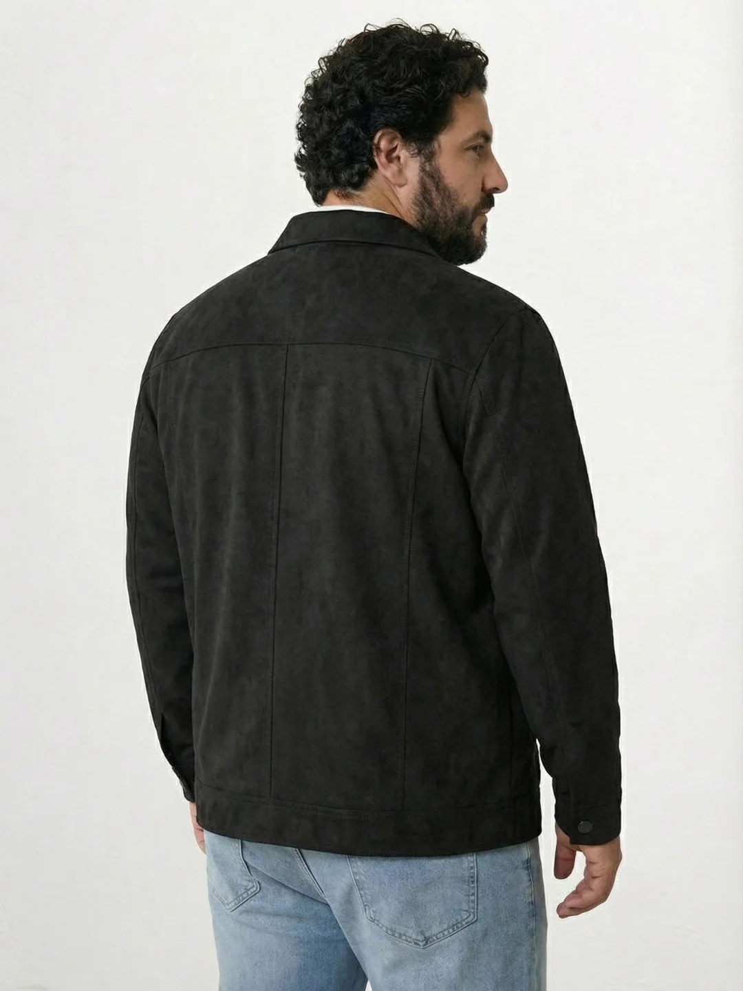 Plus Size Suede Jacket - Image 17