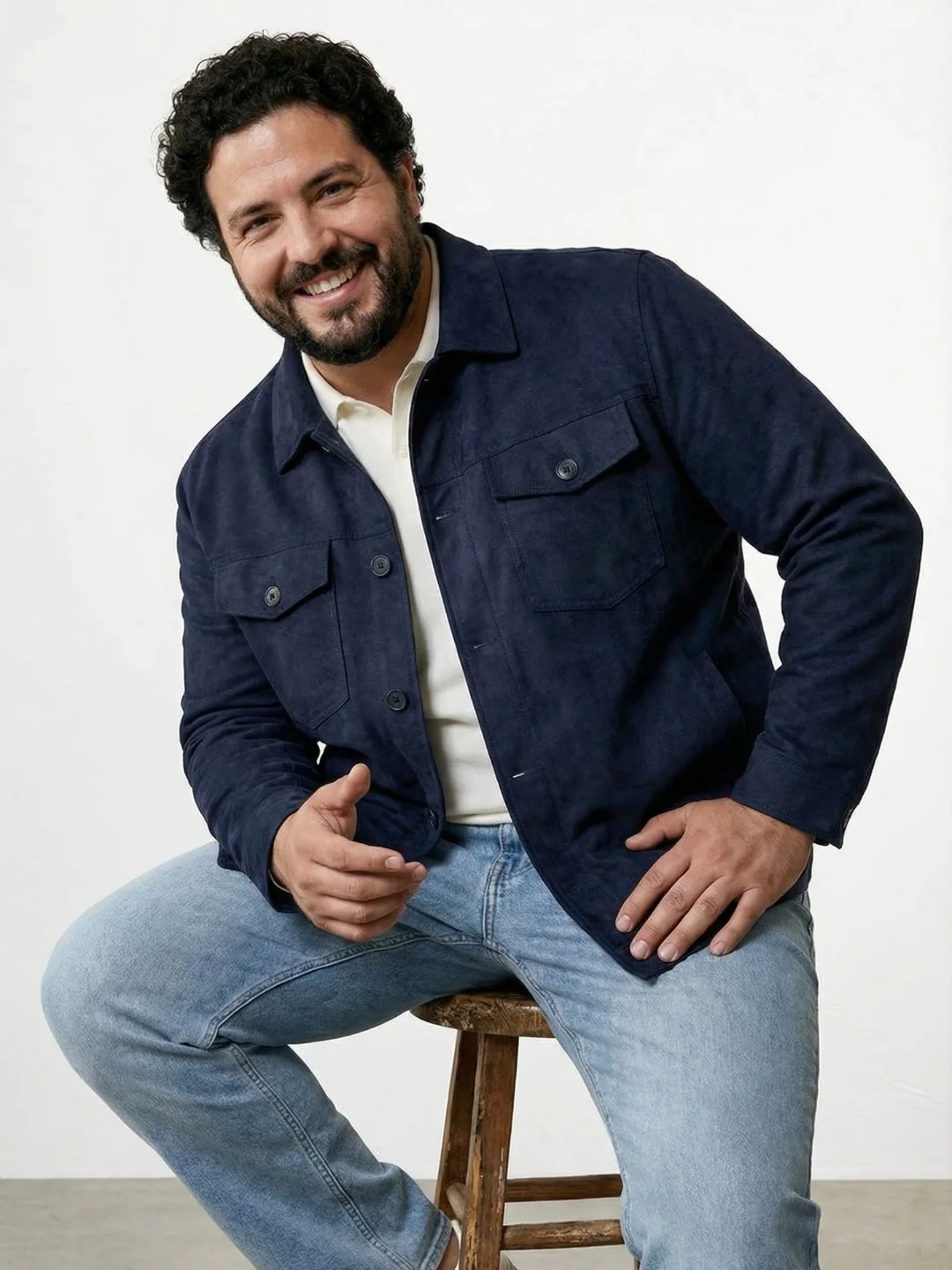 Plus Size Suede Jacket - Image 8