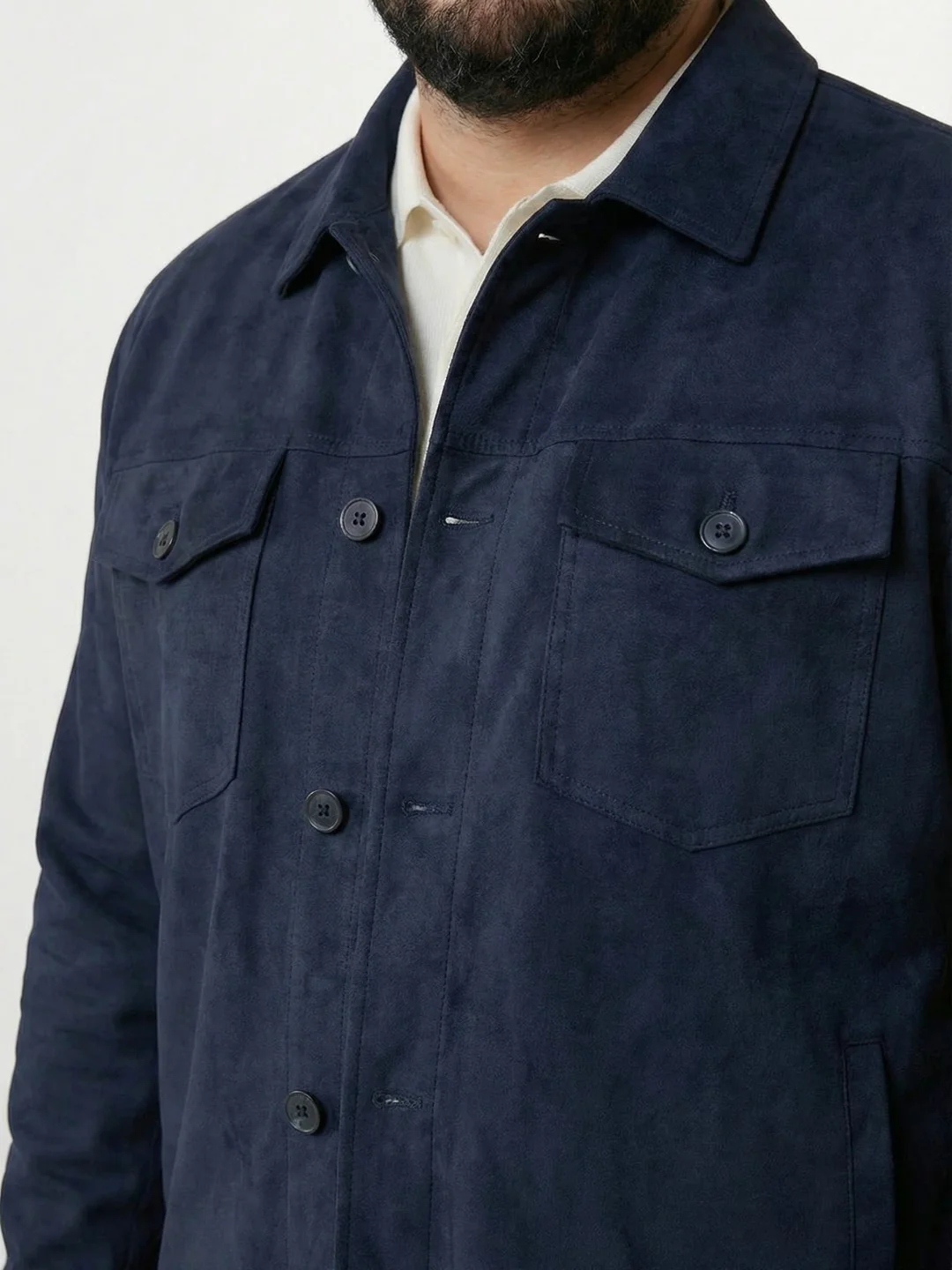 Plus Size Suede Jacket - Image 9