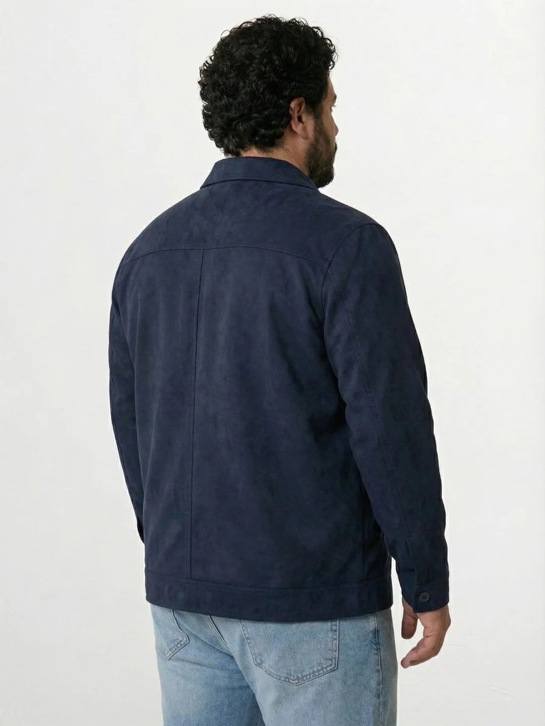 Plus Size Suede Jacket - Image 12