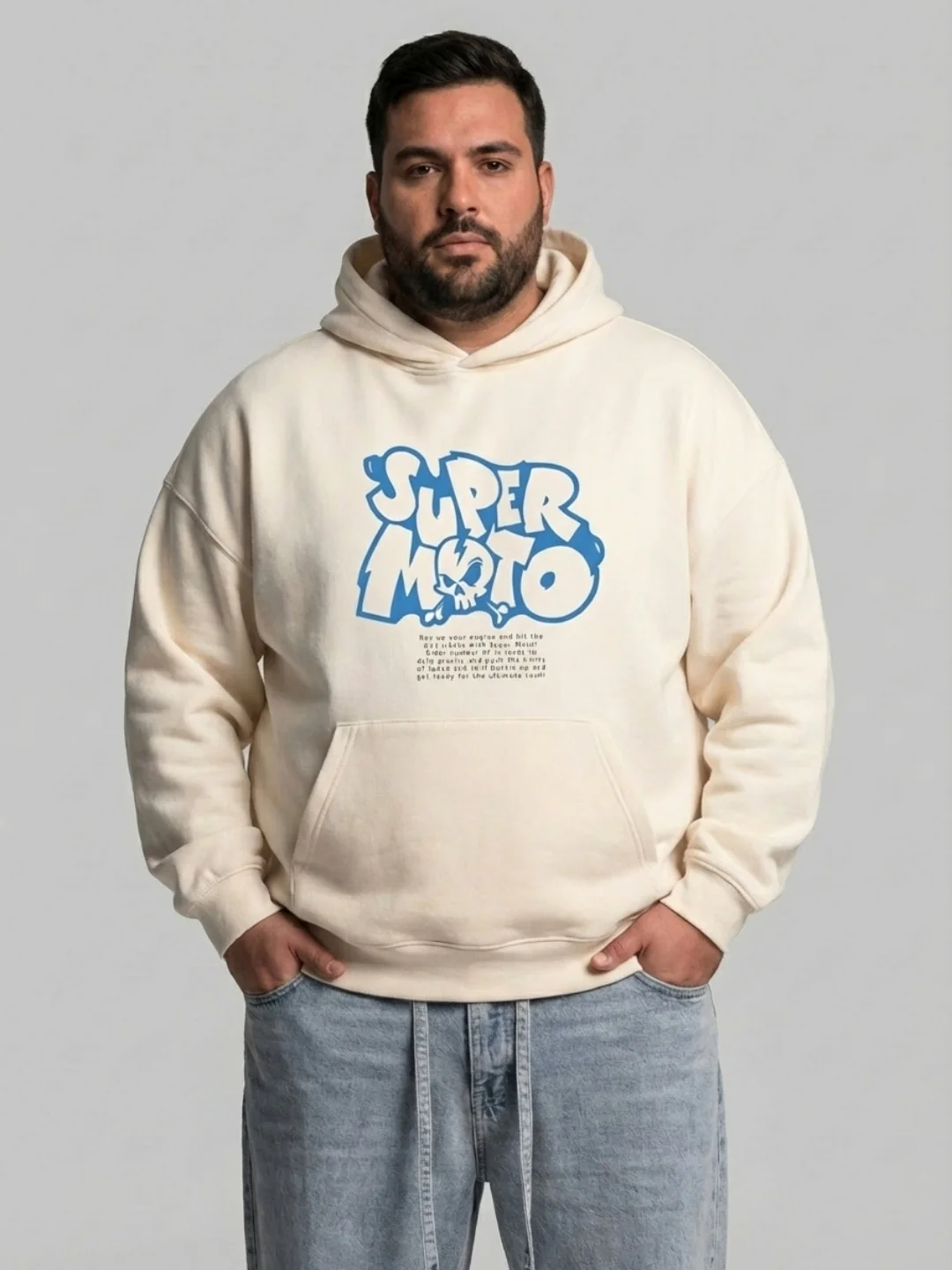 Super Moto Plus Size Hoodie - Image 4