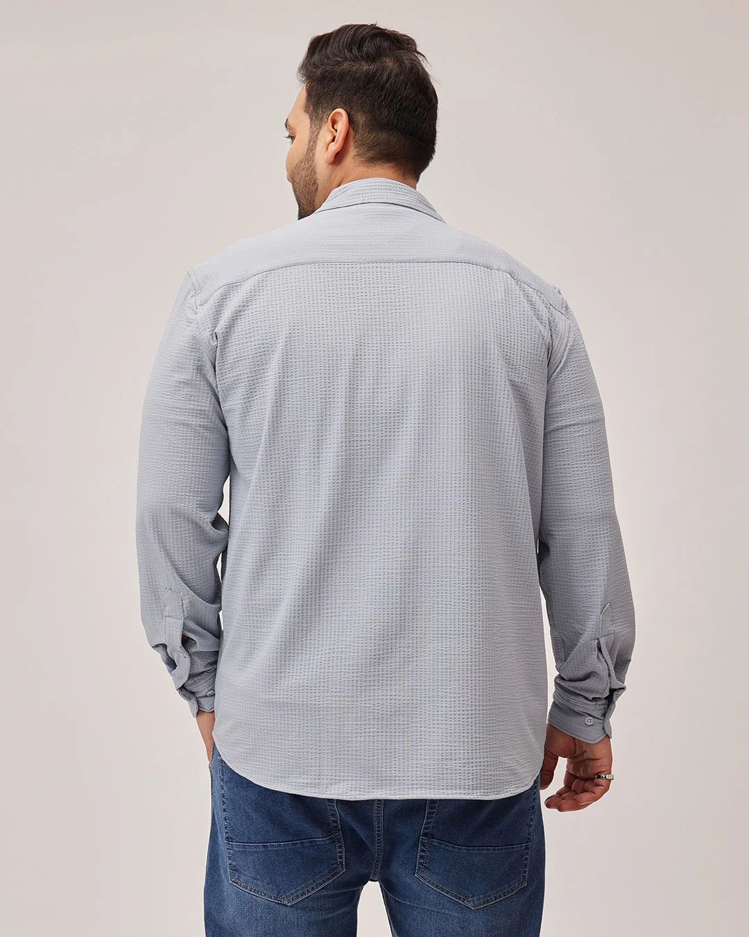 Textured Plus Size Shirt - Image 6
