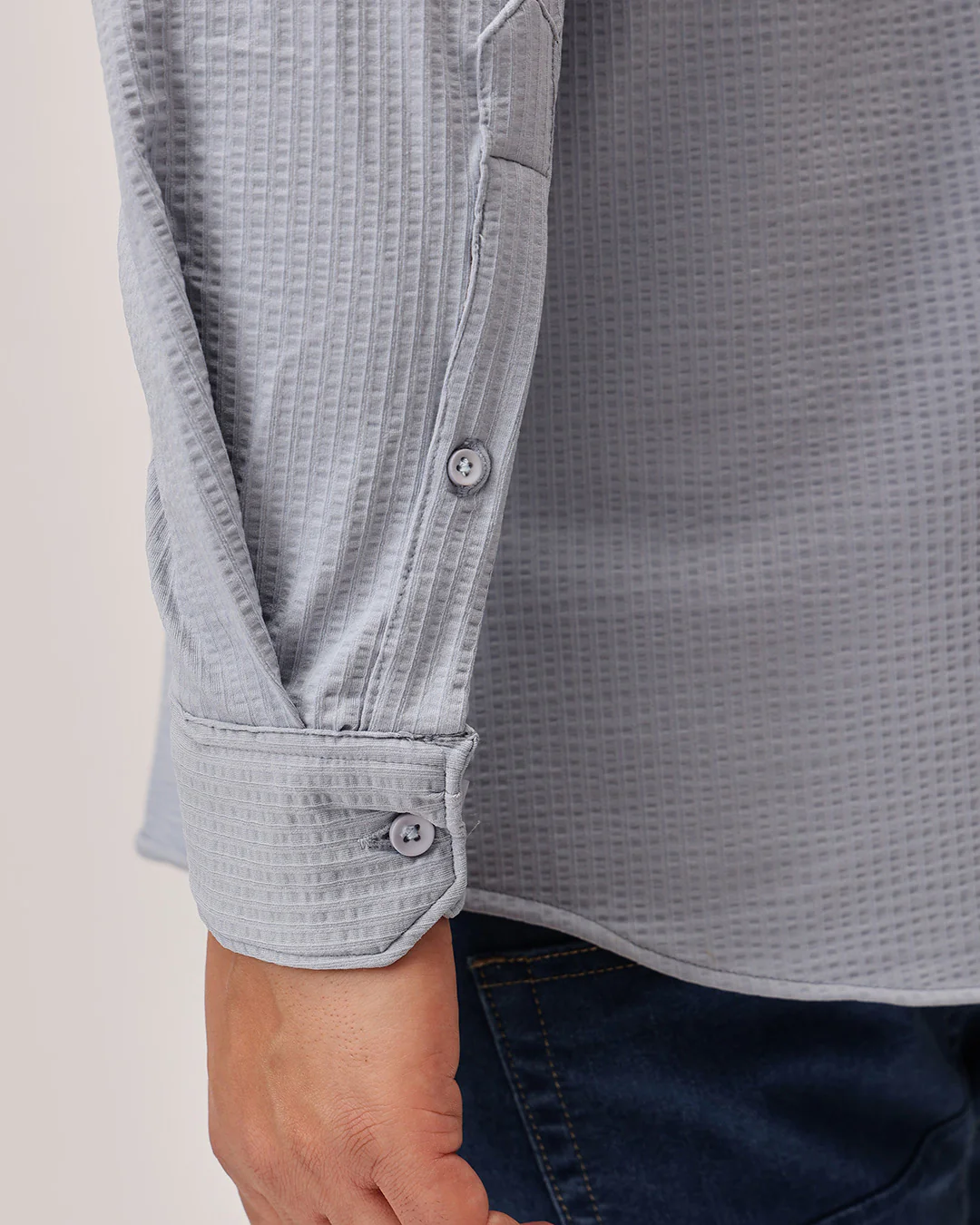 Textured Plus Size Shirt - Image 7
