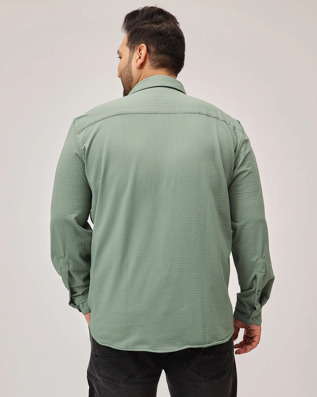 Textured Plus Size Shirt - Image 14