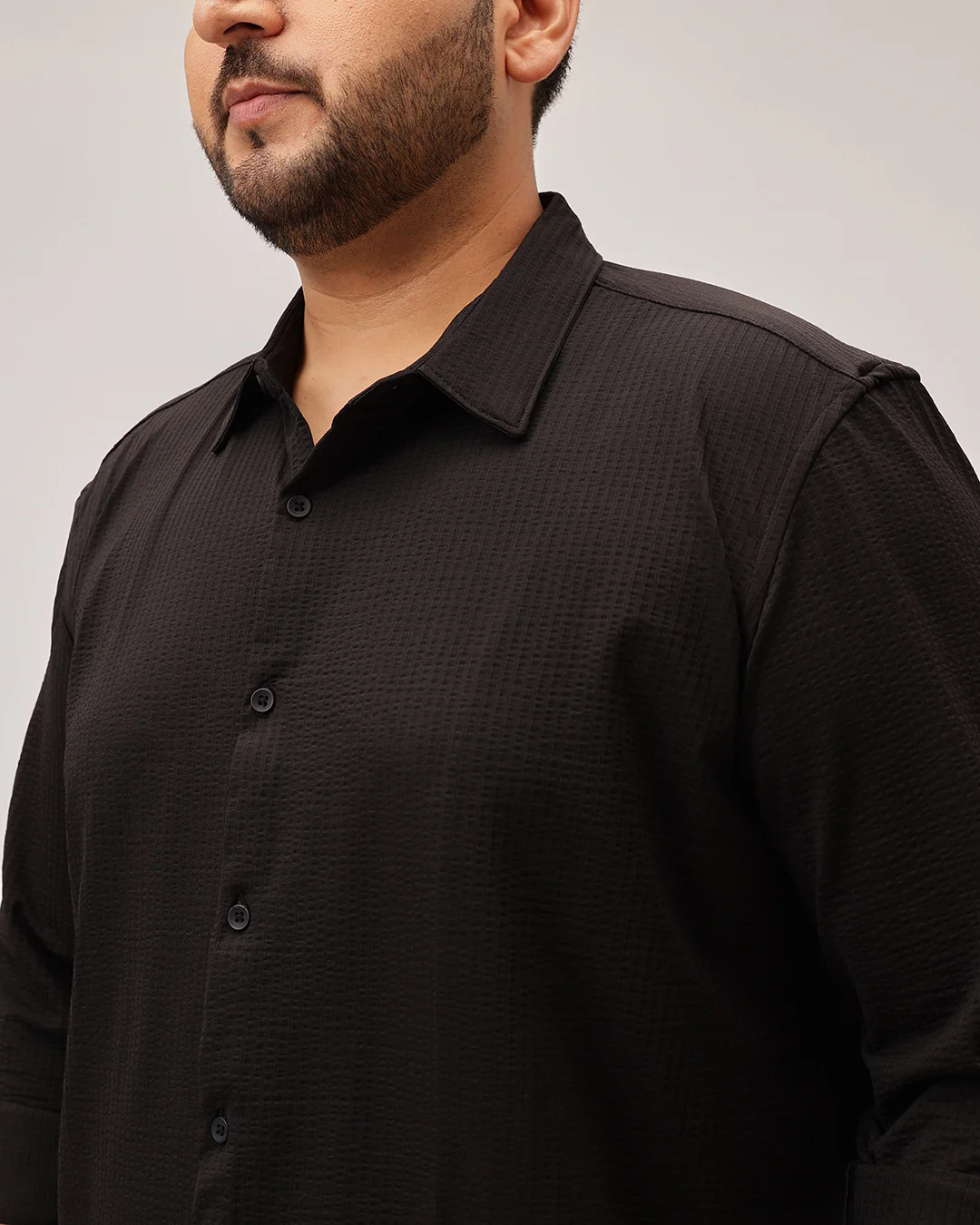 Textured Plus Size Shirt - Image 35