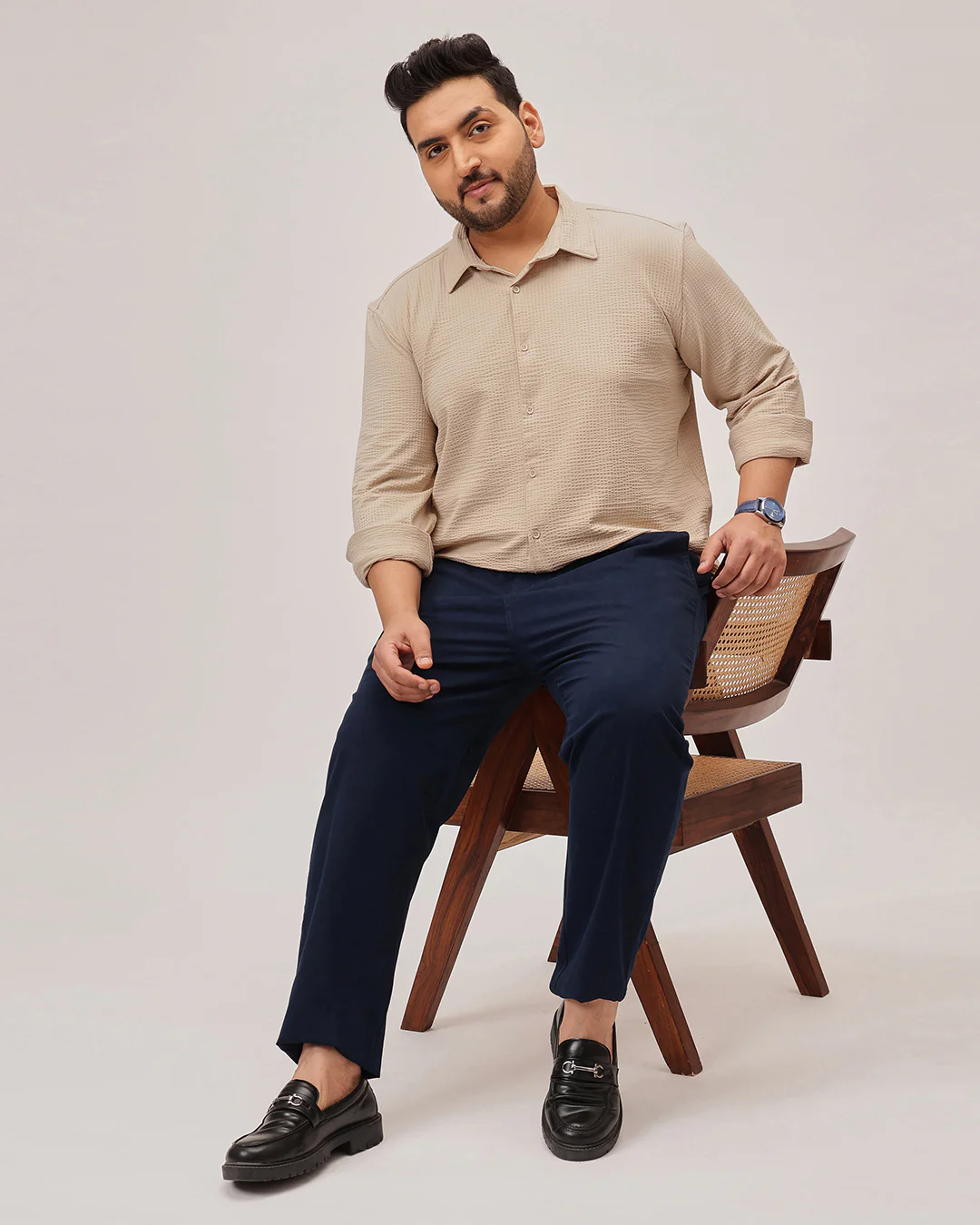 Textured Plus Size Shirt - Image 18