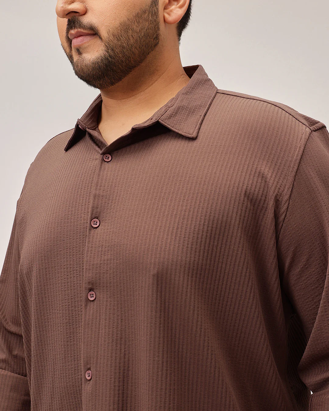 Textured Plus Size Shirt - Image 45