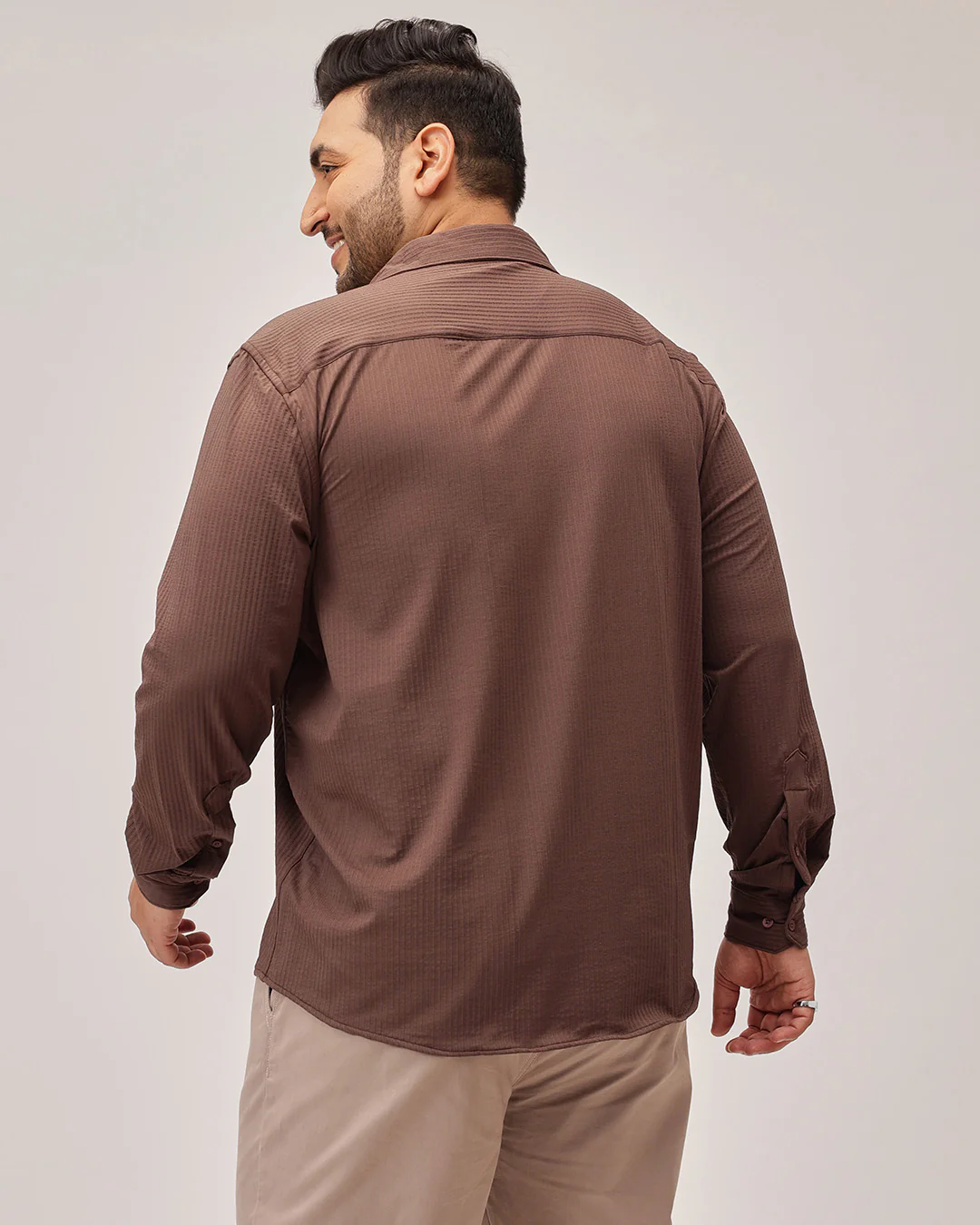 Textured Plus Size Shirt - Image 46