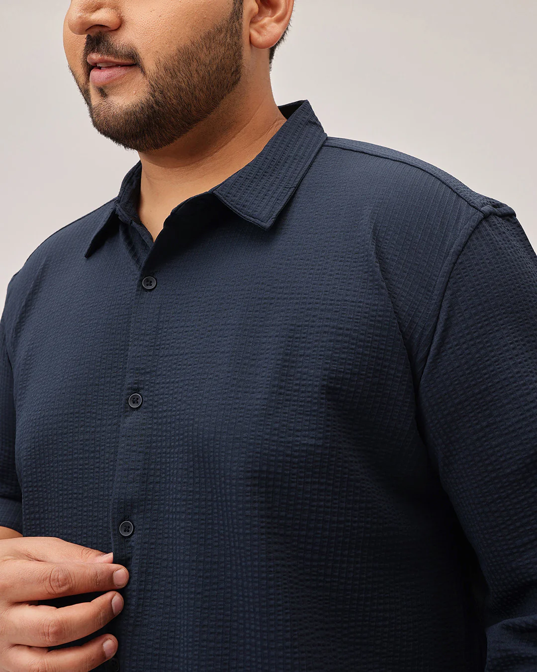 Textured Plus Size Shirt - Image 26