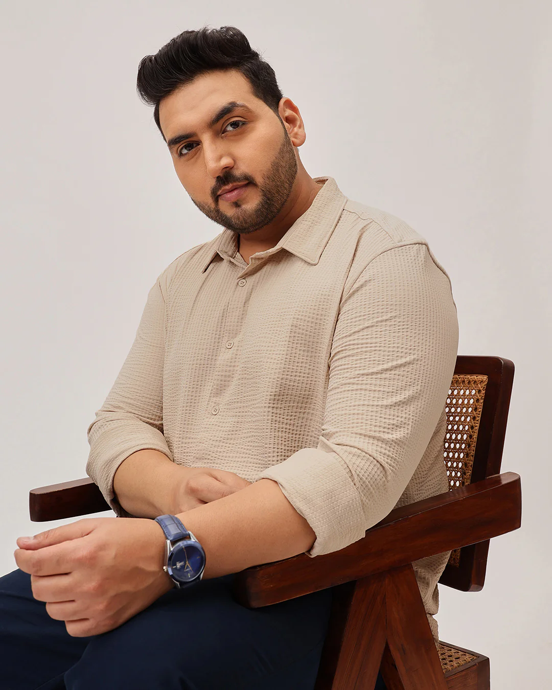 Textured Plus Size Shirt - Image 20