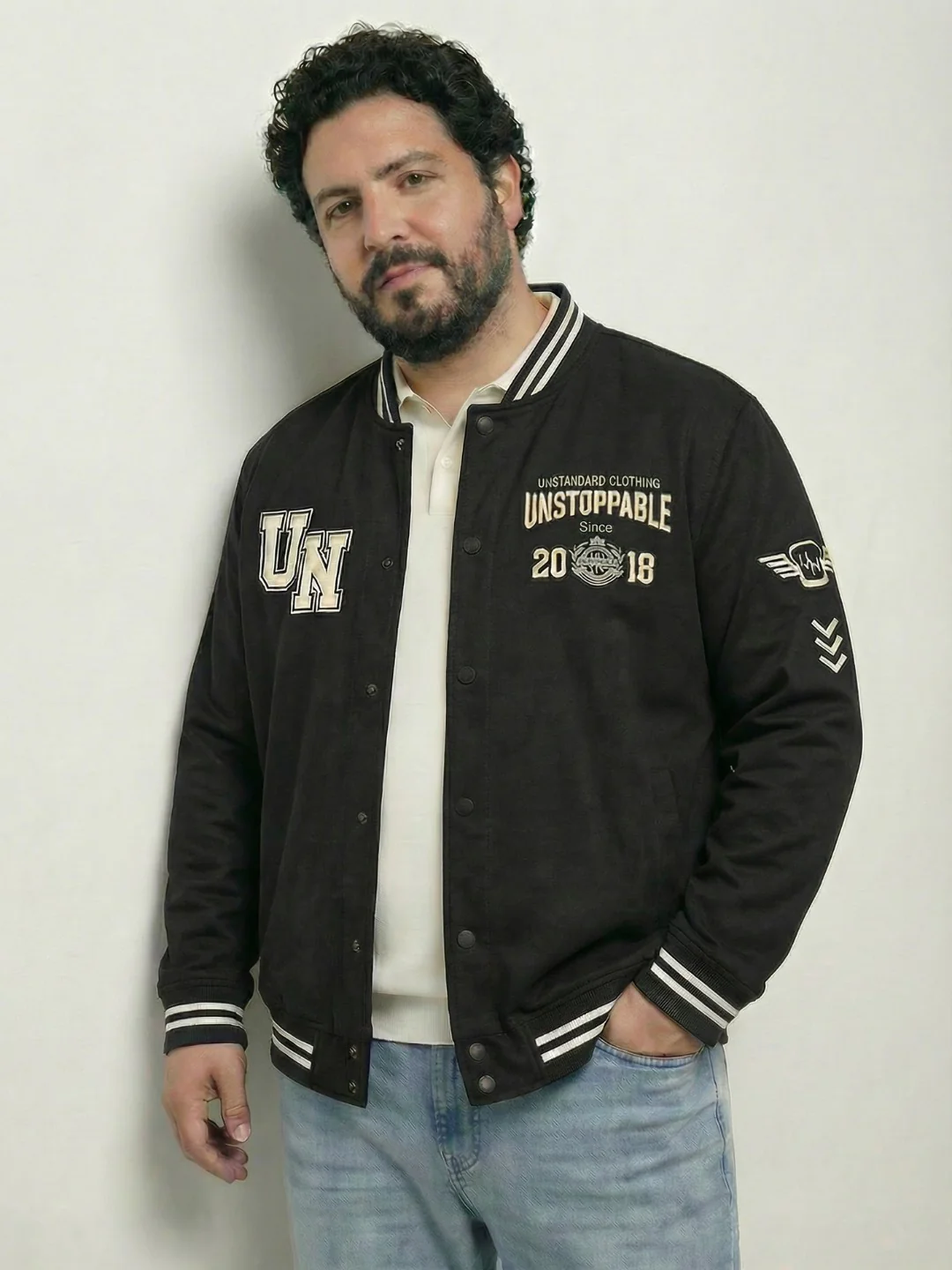 UNstoppable Plus Size Varsity Jacket - Image 2