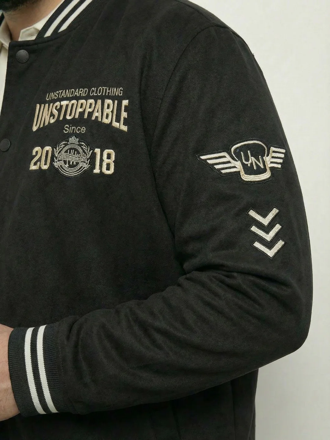 UNstoppable Plus Size Varsity Jacket - Image 4