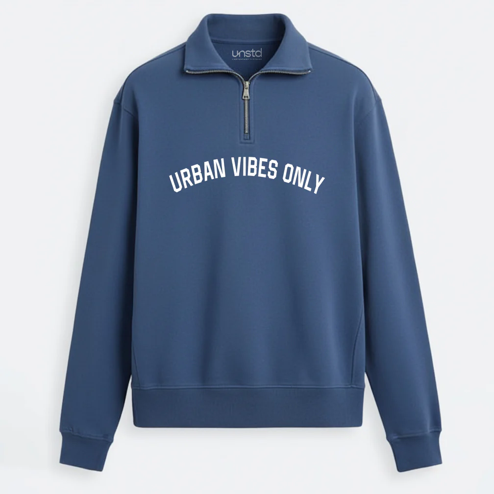 Urban Vibes Quarter-Zip Plus size Sweatshirt - Image 3