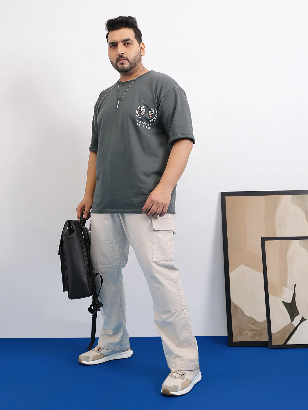 Vision of the Tiger Plus Size Drop Shoulder T-shirt - Image 5