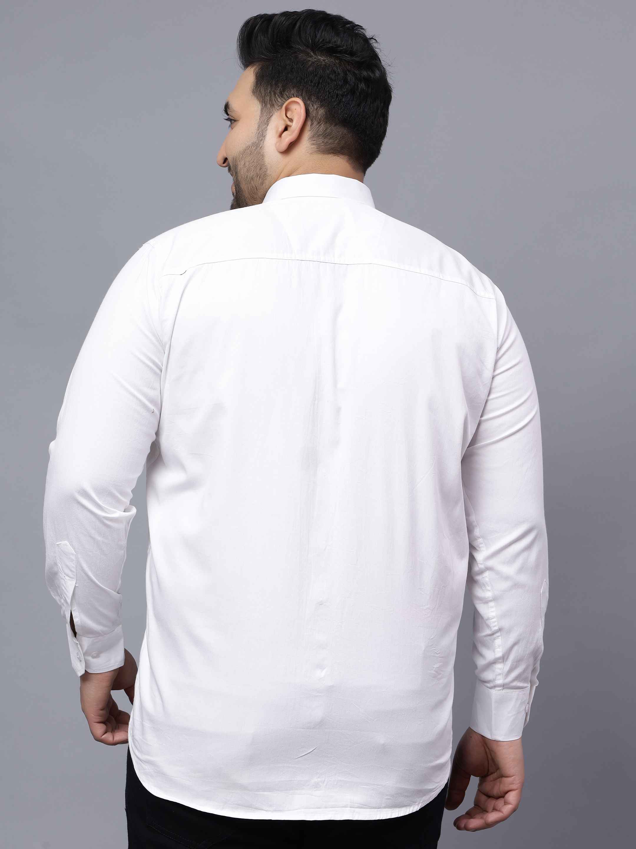 White Black Red Cut n Sew Plus Size Shirt - Image 5