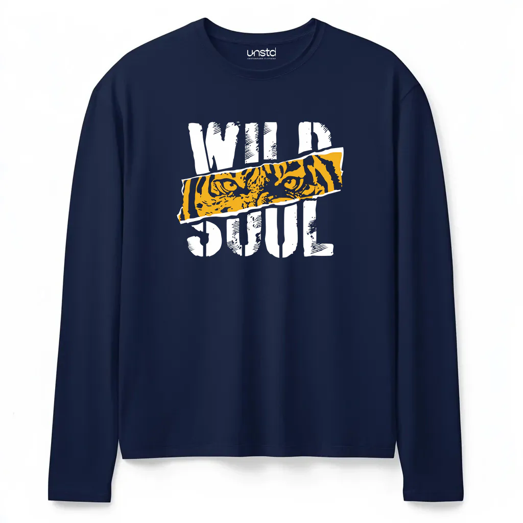 Wild Tiger Plus Size Full Sleeve T-shirt - Image 3