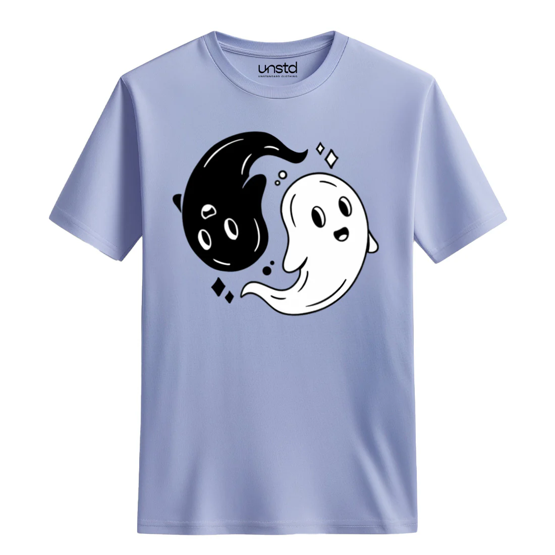 Ying yang ghosts Unisex T-Shirt - Image 3